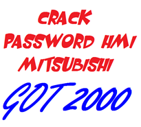 Unlock password HMI Mitsubishi GOT2000